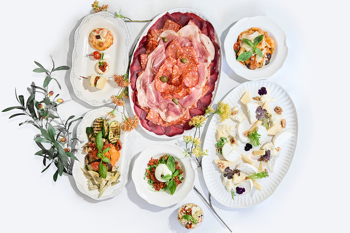 Buffet italien Caldo Freddo - Traiteur La Perla Paris